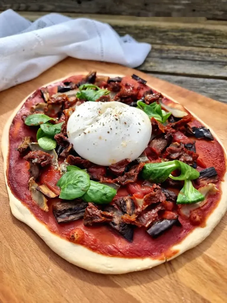 Artichoke and Burrata Pizza